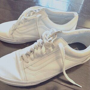 Men's Leather Vans Size 10